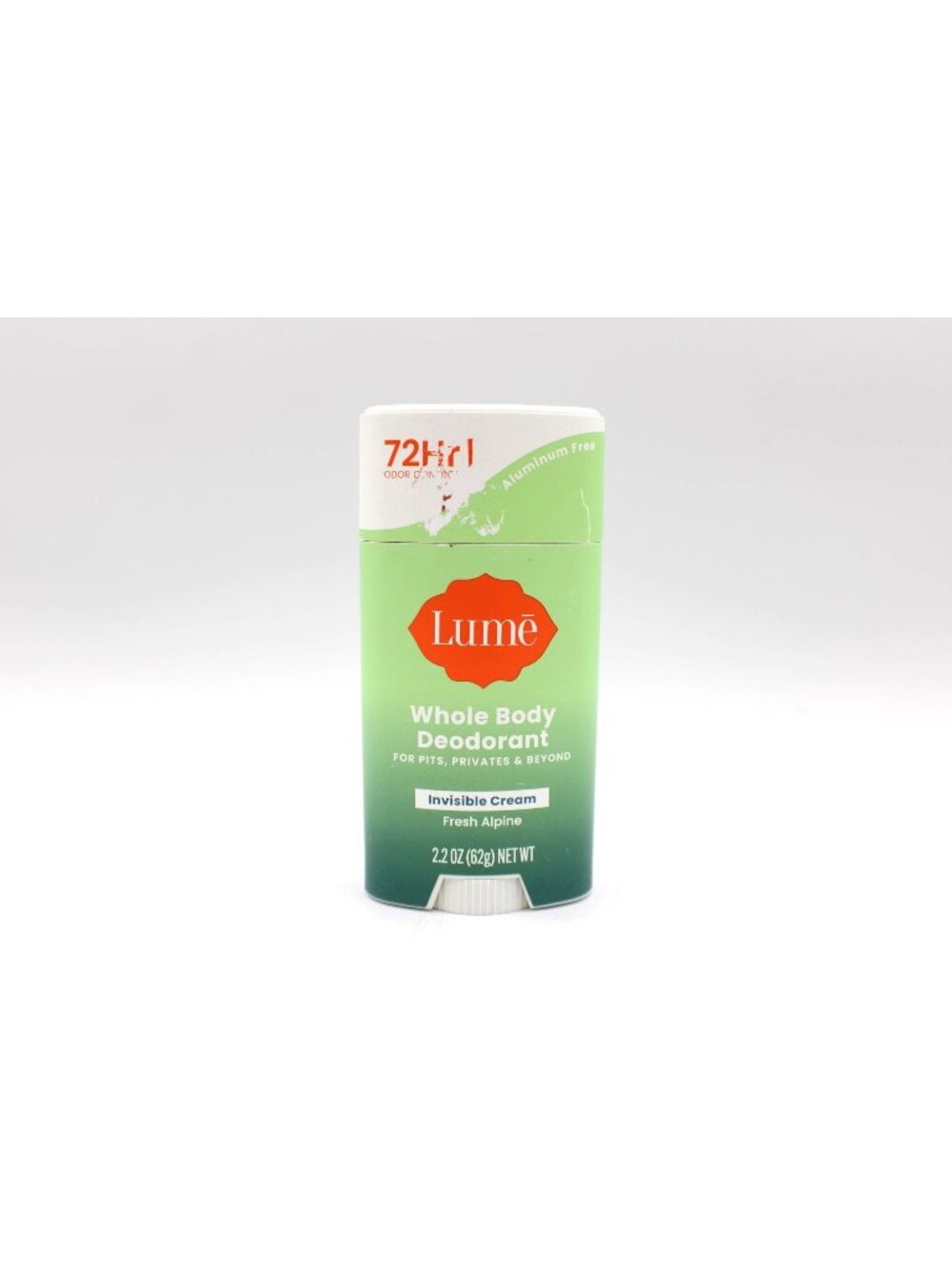 NEW Lume Whole Body Deodorant Fresh Alpine Invisible Cream 2.2 Oz Aluminum-Free
